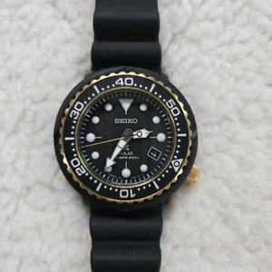 Seiko 세이코 프로스펙스 튜나 PADI 솔라 다이버 시계 (흑금)