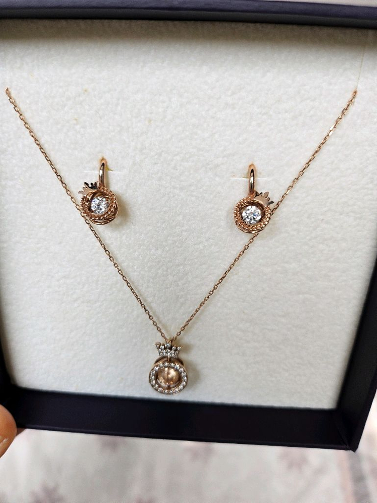 제이에스티나 목걸이 귀걸이 셋트 이미지