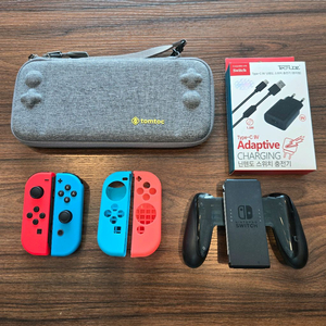 닌텐도 스위치 정품 조이콘 및 기타 구성품 일괄