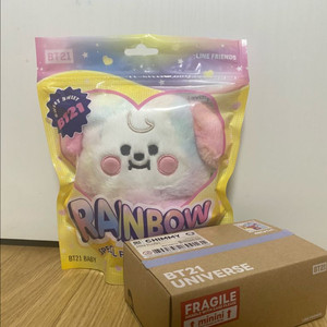 (일괄)BT21 치미 레인보우 플랫퍼, 미니니 치미 미니 플러시 이미지