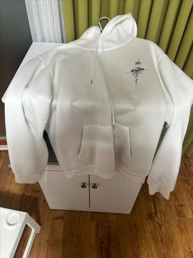 백로고 후드티--2