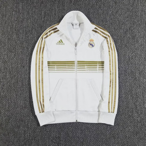 아디다스 레알마드리드 흰금 화이트 골드 트랙탑 져지 이미지