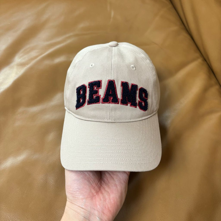 Beams 빔스 빔즈 6패널 볼캡 모자 워시드 탄 베이지 이미지