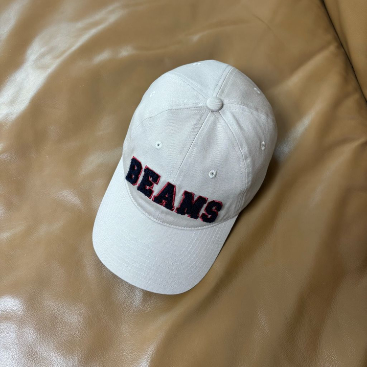 Beams 빔스 빔즈 6패널 볼캡 모자 워시드 탄 베이지 이미지