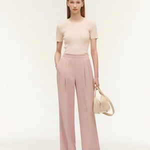 시에 sie 아방 와이드 트라우저 슬랙스 핑크 s