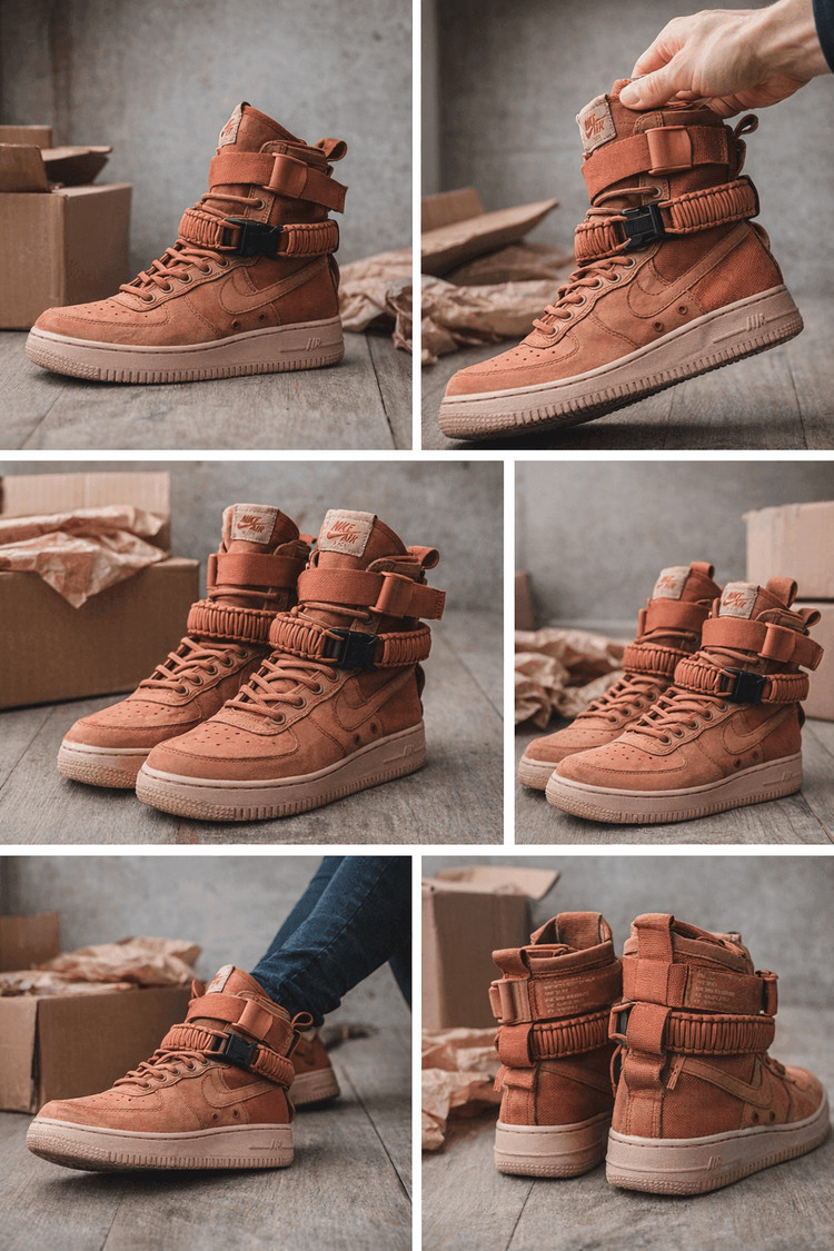 나이키 SF 에어포스1 새제품 (더스티피치 857872-202)--2