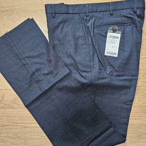 남성 정장 바지 체크네이비 92 춘추복 새상품