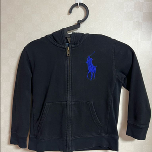 폴로 키즈 후드집업 블랙