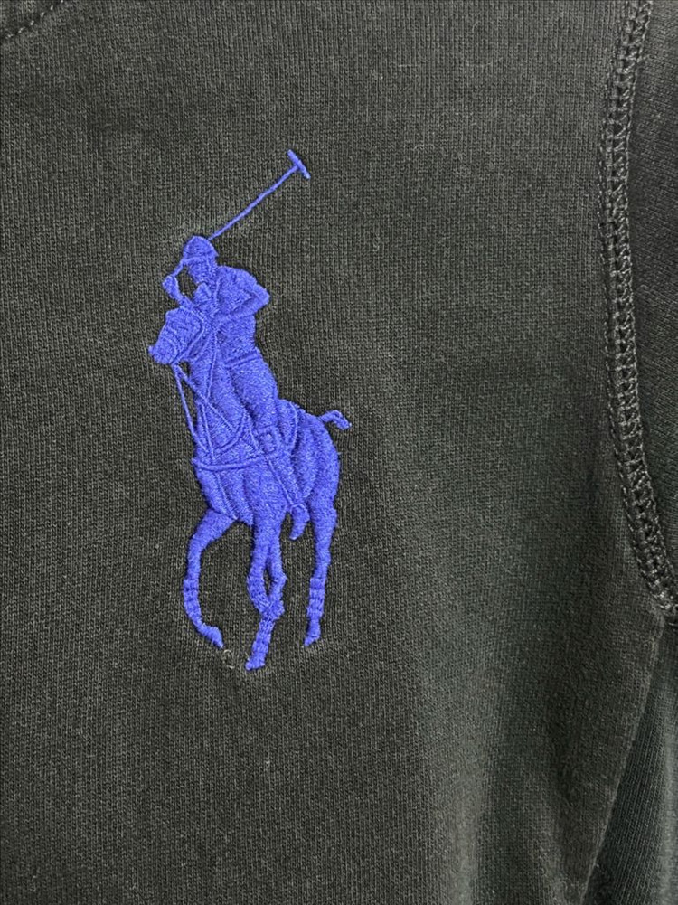 폴로 키즈 후드집업 블랙--2