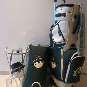 국내당일발송 말본골프백 캐디백 트롤리 바퀴형 그린 이미지