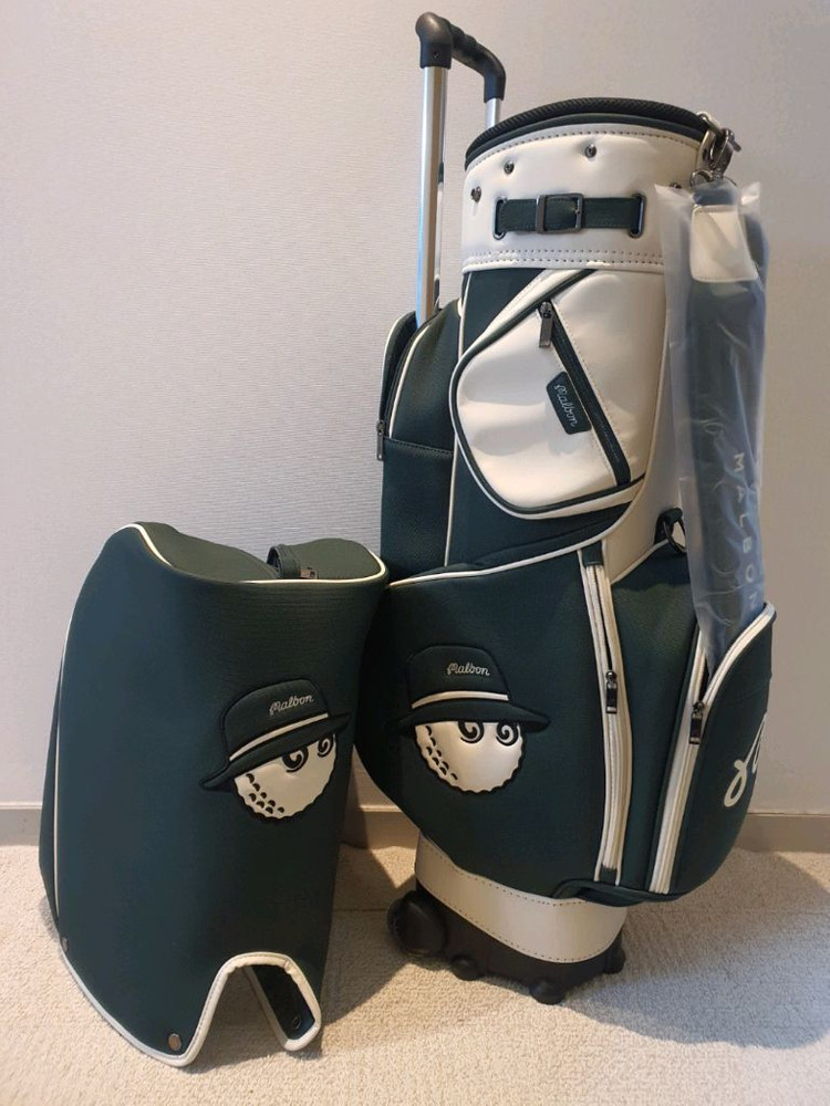 국내당일발송 말본골프백 캐디백 트롤리 바퀴형 그린 이미지