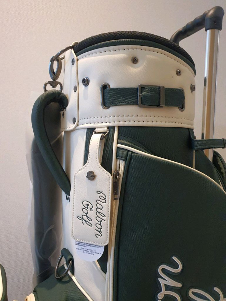 국내당일발송 말본골프백 캐디백 트롤리 바퀴형 그린 이미지