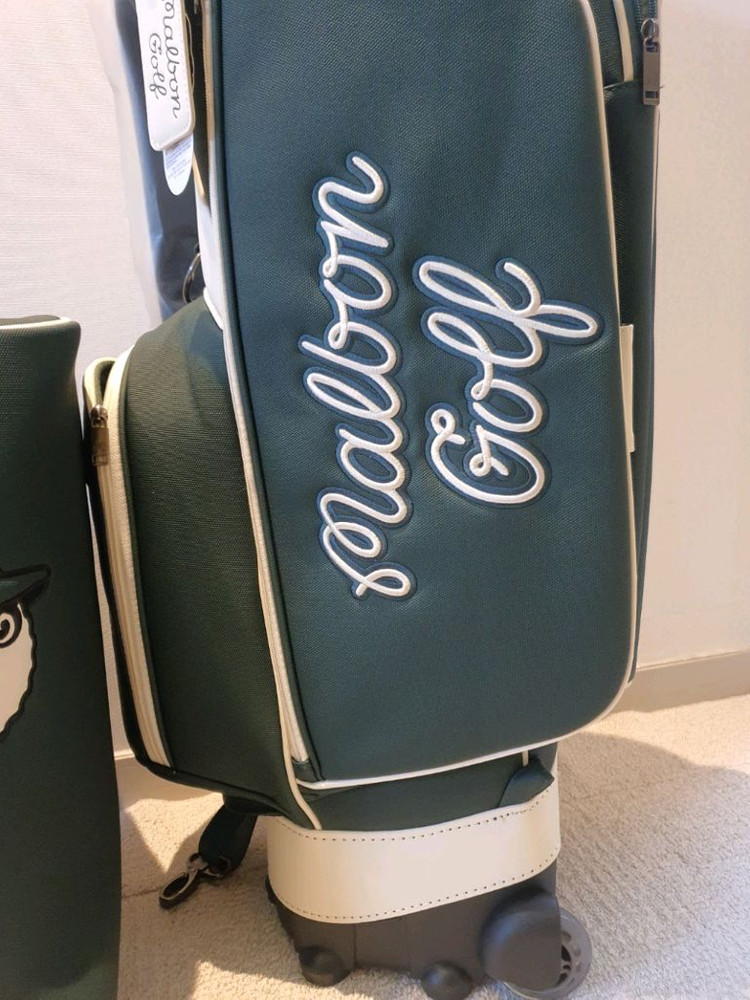 국내당일발송 말본골프백 캐디백 트롤리 바퀴형 그린 이미지