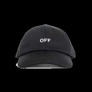 OMLA049C99FAB0041001 오프화이트 남성 로고 자수 베이스볼 캡 모자 블랙 이미지