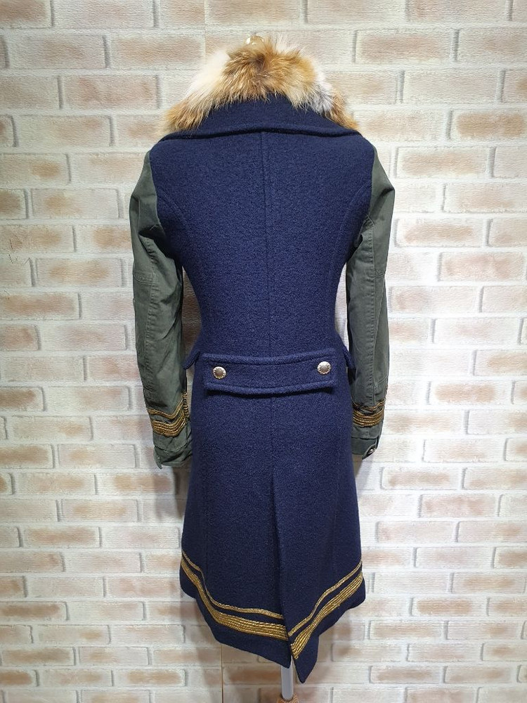 프로젝트포체 이태리 정품 폭스퍼 카라 울 롱코트 55--9