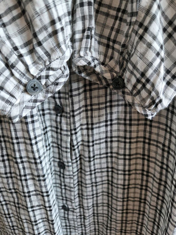 빈폴레이디스 리넨 모노체크 밸티드 원피스 90 이미지