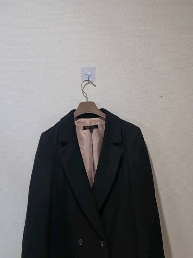 마쥬 maje 울 캐시미어 더블 코트--2