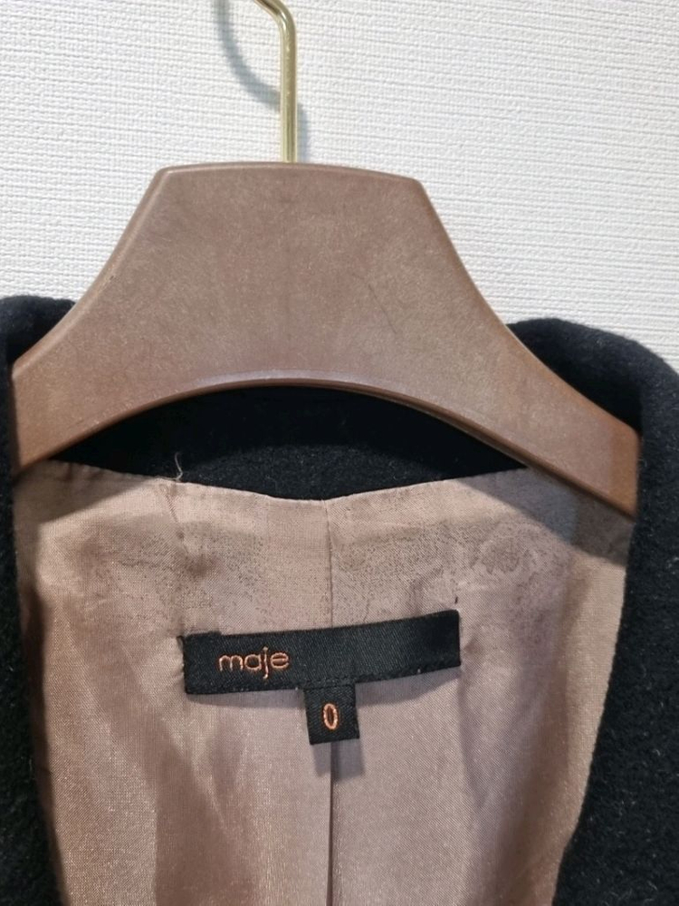 마쥬 maje 울 캐시미어 더블 코트--4