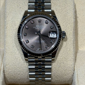 롤렉스 데이트저스트 31 스틸 다크그레이 다이아몬드 이미지