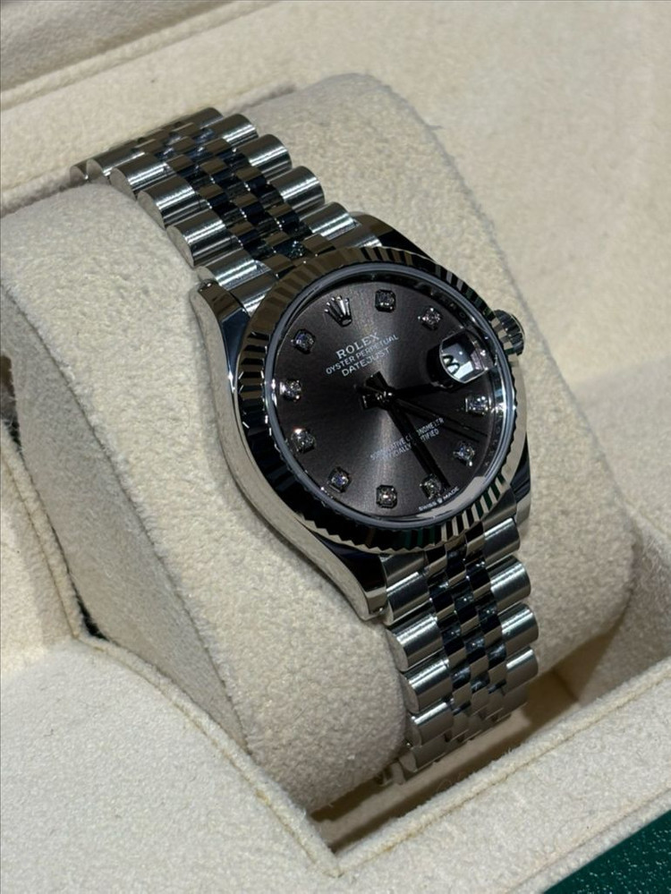 롤렉스 데이트저스트 31 스틸 다크그레이 다이아몬드 이미지