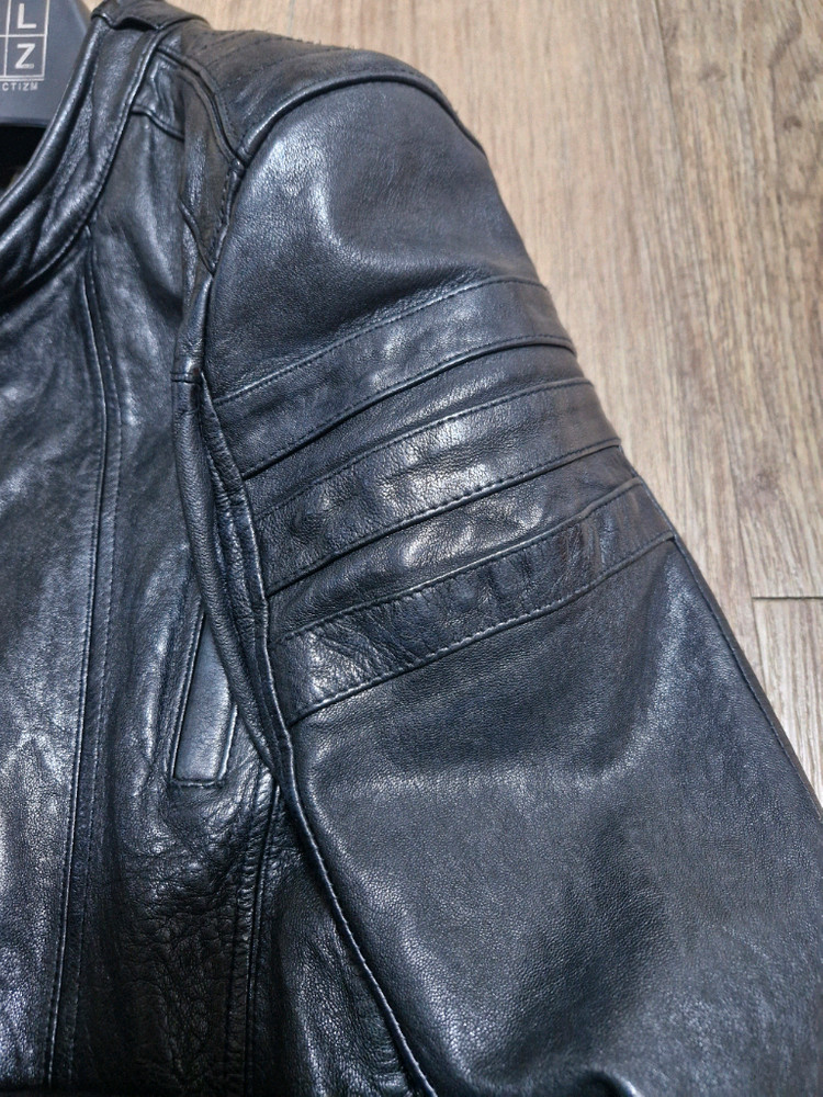 셀렉티즘 블랙 양가죽 자켓 L--4