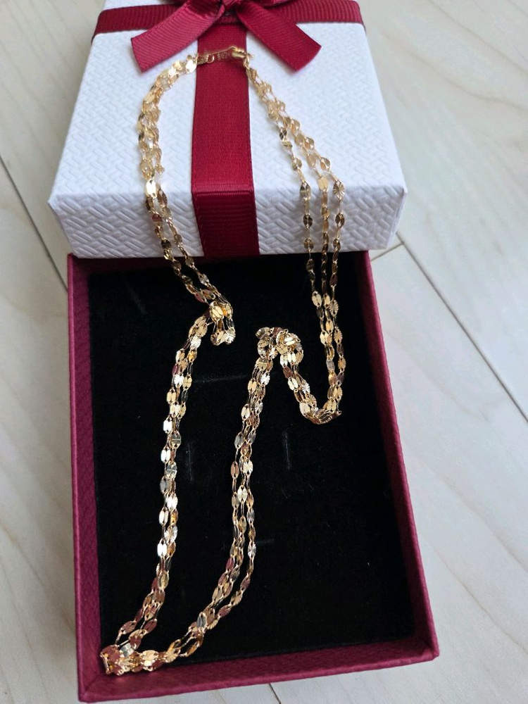 14k골드3줄체인목걸이 (14k 18k 이미지