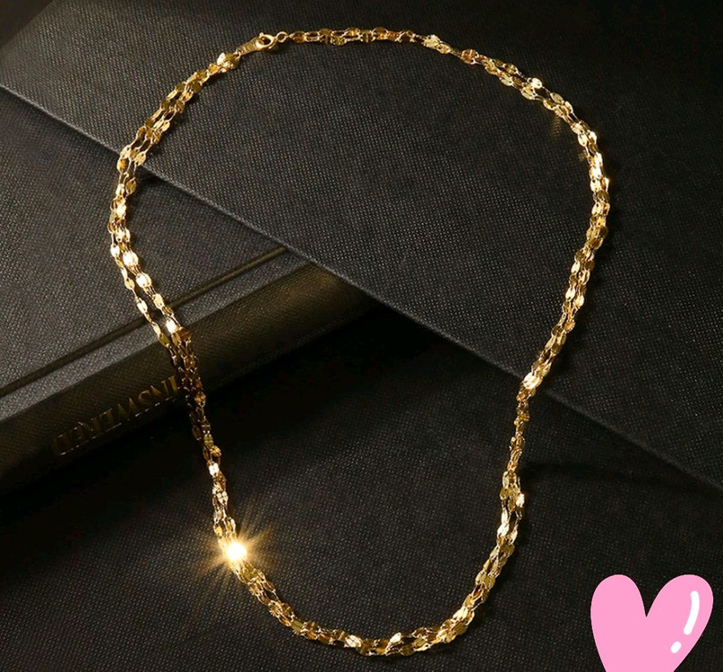 14k골드3줄체인목걸이 (14k 18k 이미지