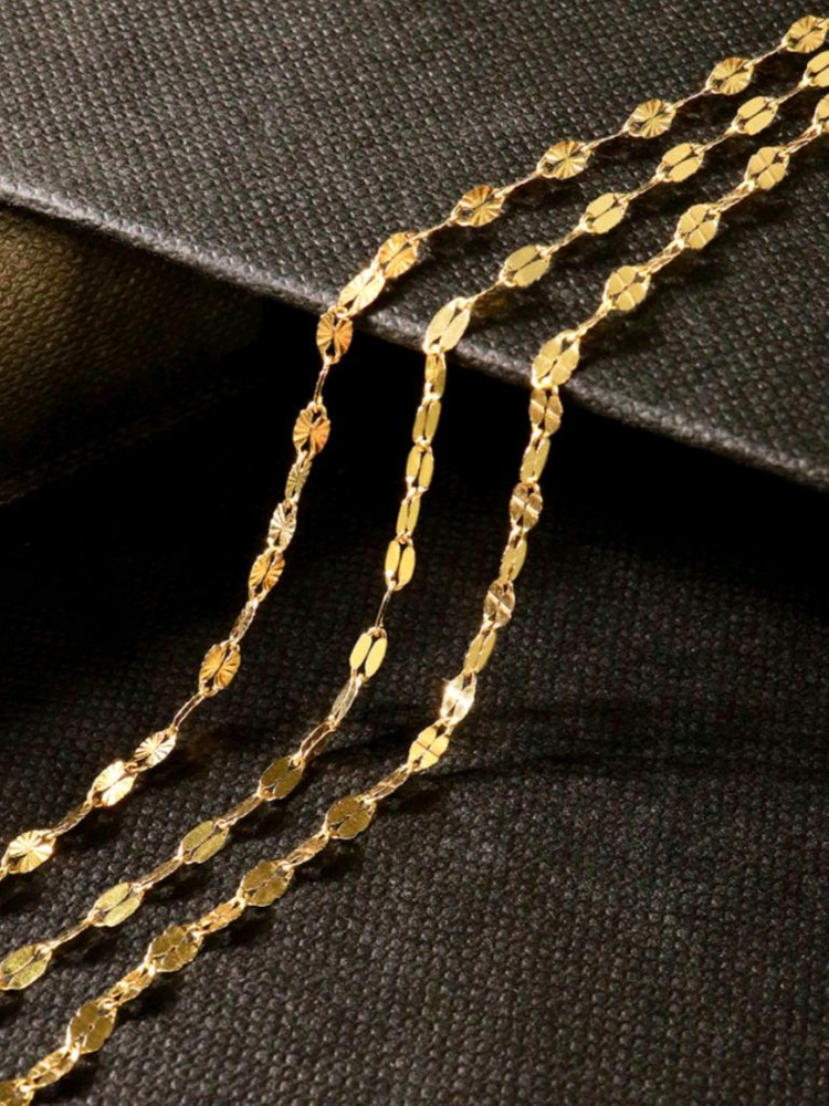 14k골드3줄체인목걸이 (14k 18k 이미지