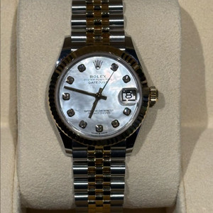 롤렉스 데이트저스트 31 옐로골드 콤비 화이트자개 다이아몬드 이미지