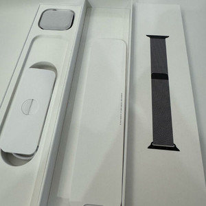 애플워치8 45mm 스테인리스 셀룰러 그래파이트 밀레니즈루프 풀박스 이미지