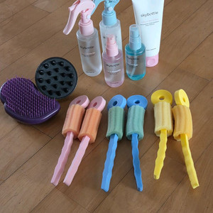 [새제품] 스카이보틀 헤어 세럼 트리트먼트 스프레이 샴푸 브러쉬 웨이브롤 이미지