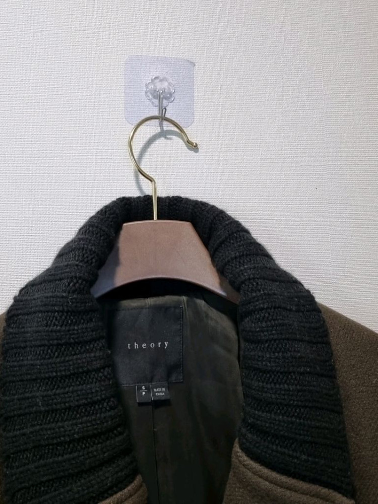 Theory띠어리 니트카라 울캐시미어 코트--4