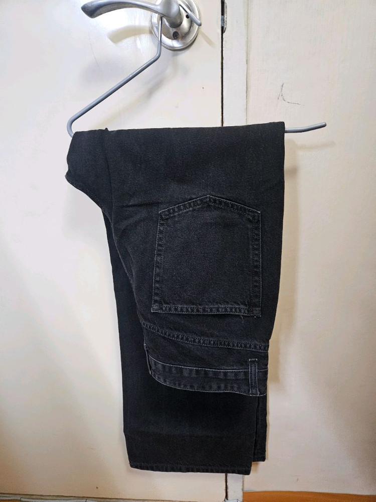 28) 벨리에 트루 스트레이트 데님 팬츠 청바지 워시드블랙 이미지