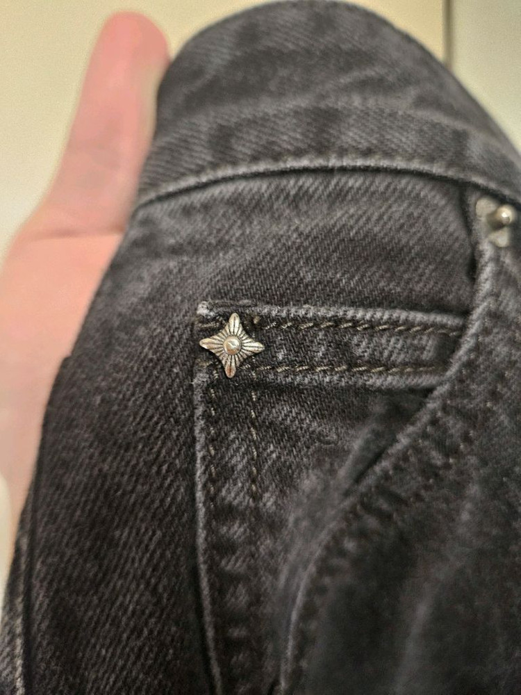 28) 벨리에 트루 스트레이트 데님 팬츠 청바지 워시드블랙 이미지