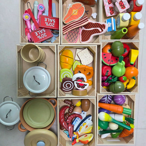 원목 소꿉놀이 일괄