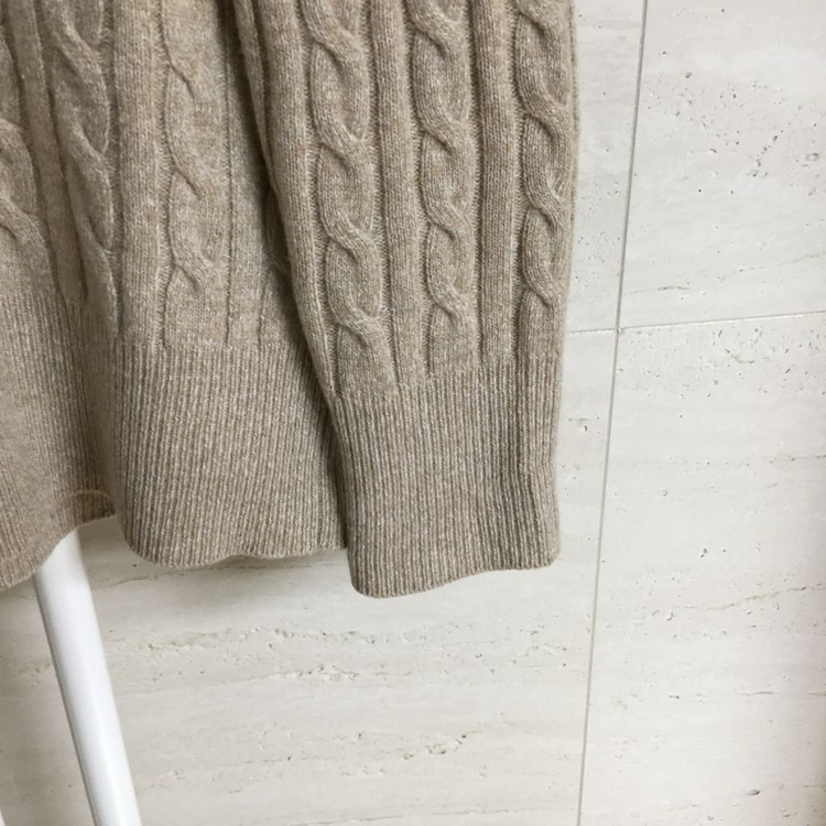 빈폴 울 캐시미어 케이블 니트 90 이미지