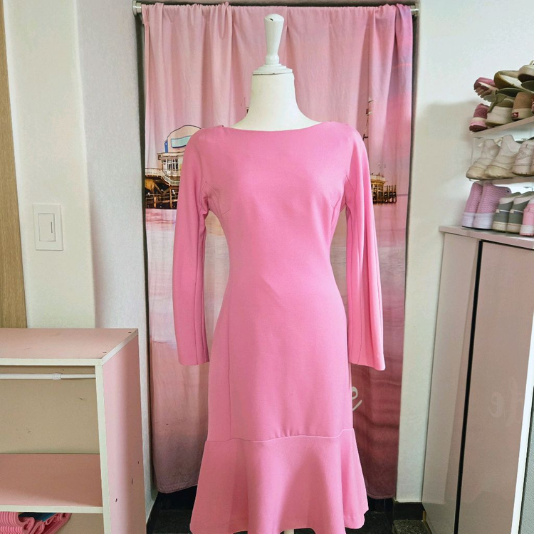 나인(Nine) 핑크 원피스--0