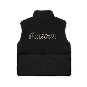 malbon 말본 여성 골프 양면 베스트 블랙 이미지