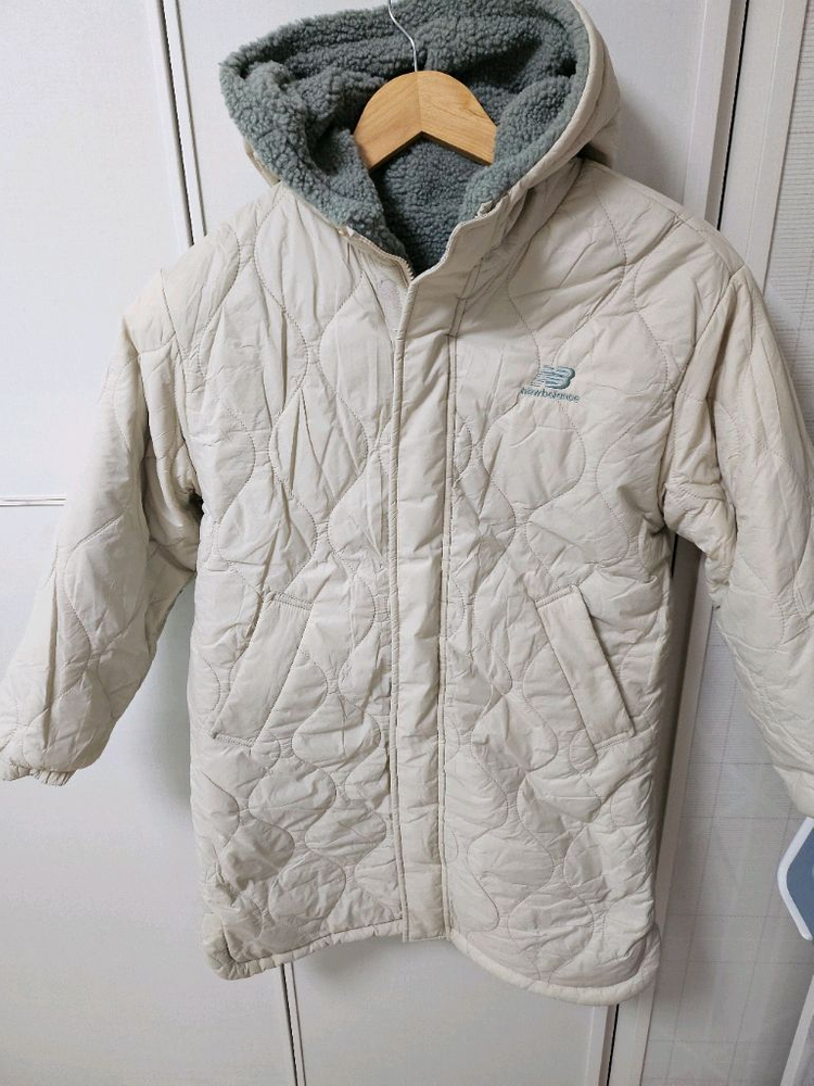 뉴발란스 키즈 리버서블 뽀글이 퀄팅 자켓 150사이즈--6