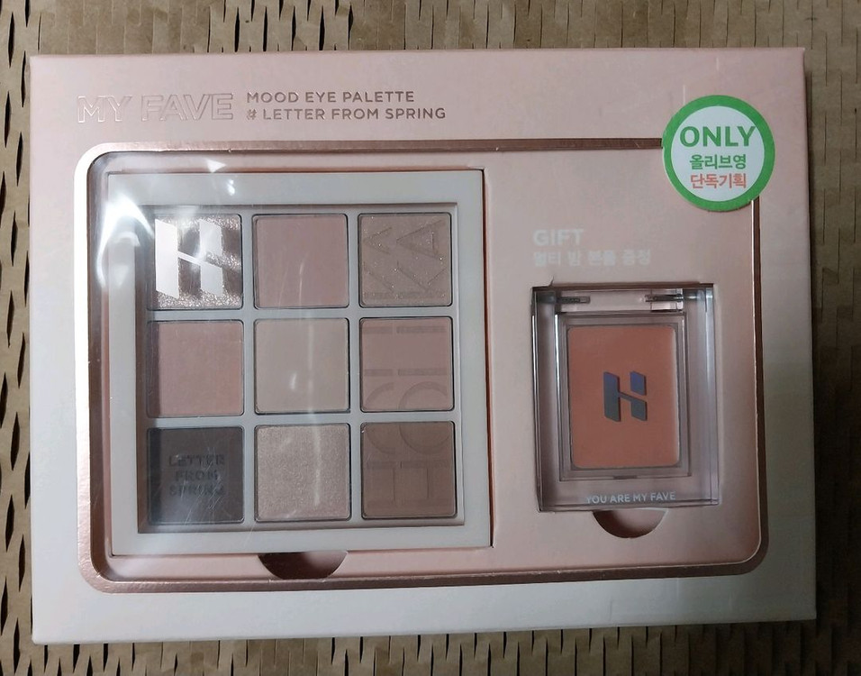 홀리카 홀리카 마이페이브 무드 아이 팔레트 기획2종(레터프롬스프링,폴인오트),싱글 마이페이브 피스6종--1