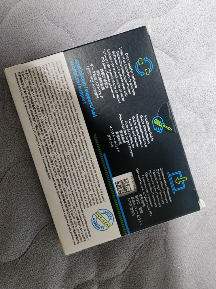 [박스미개봉, 새제품] 마이크론 Crucial MX500 SSD 1TB--1