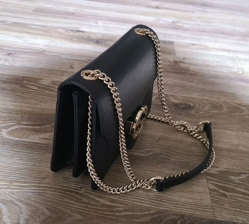 구찌 인터로킹 스몰 체인백 크로스백 체인스트랩테수토호보백버킷백백팩복조리구찌루이비통에르메스샤넬디올셀린느발렌시아가마르지 이미지