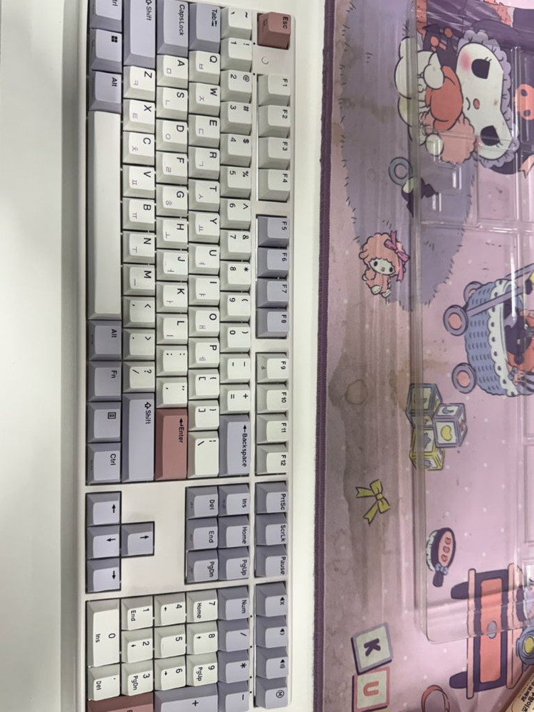 한성 GK898B PRO 퍼플하트 무접점키보드 35g 이미지