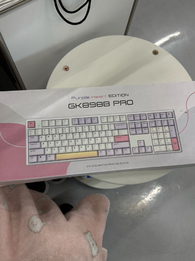 한성 GK898B PRO 퍼플하트 무접점키보드 35g 이미지