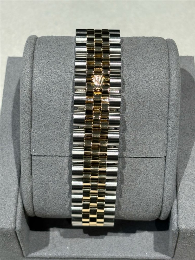 롤렉스 데이트저스트 36 옐로골드 콤비 샴페인 다이아몬드 이미지