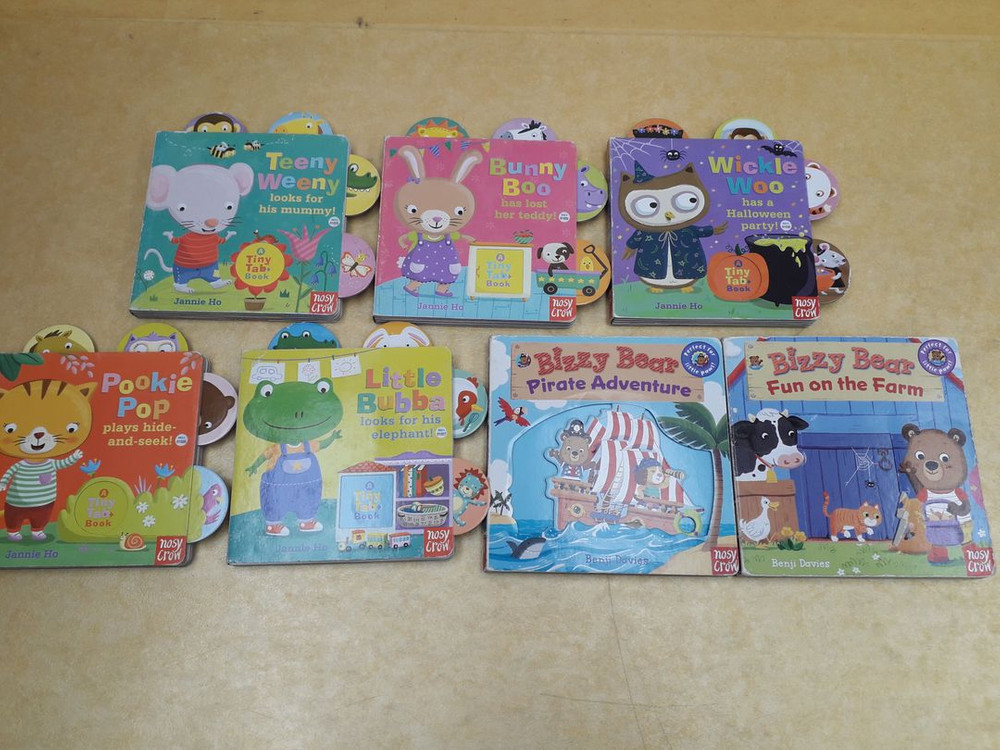 nosy crow Bizzy Bear+Tiny Tab Book 시리즈 (보드북, 영어장치북) 총 7권 이미지