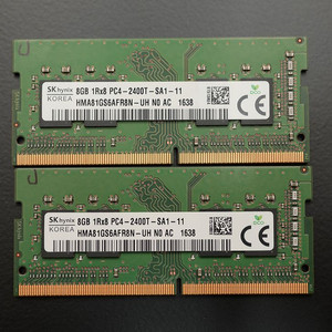 SK하이닉스 DDR4 2400 8GB 2개 (노트북 램)
