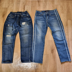 청바지 2벌 데미지 스타일 일괄판매