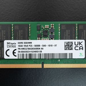 SK하이닉스 DDR5 5600 16GB (노트북 램) 메모리