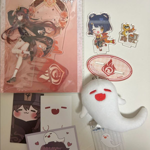 원신 호두 향릉 아크릴스탠드 유령인형 포카 일괄 이미지